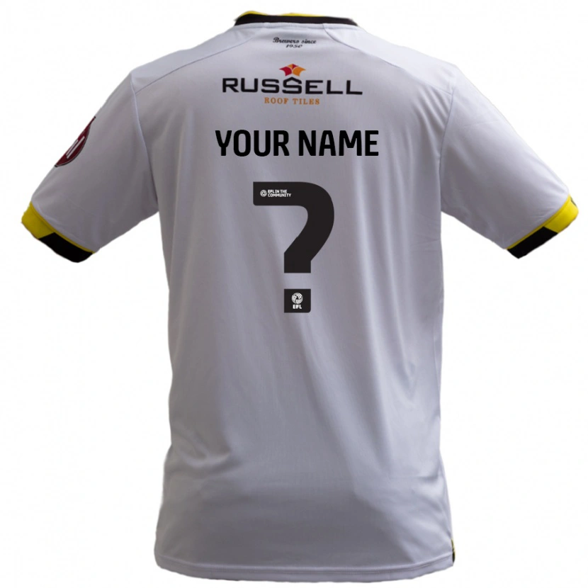 Danxen Damen Ihren Namen #0 Weiß Auswärtstrikot Trikot 2024/25 T-Shirt