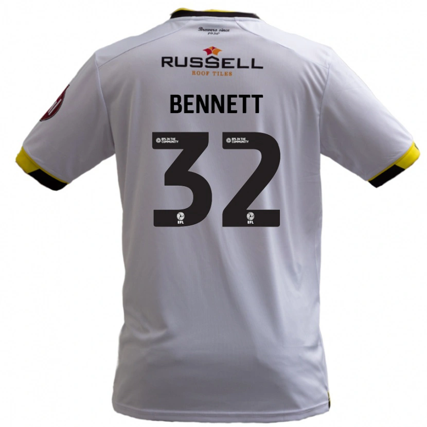 Danxen Damen Mason Bennett #32 Weiß Auswärtstrikot Trikot 2024/25 T-Shirt