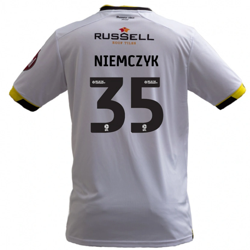 Danxen Damen Jakub Niemczyk #35 Weiß Auswärtstrikot Trikot 2024/25 T-Shirt