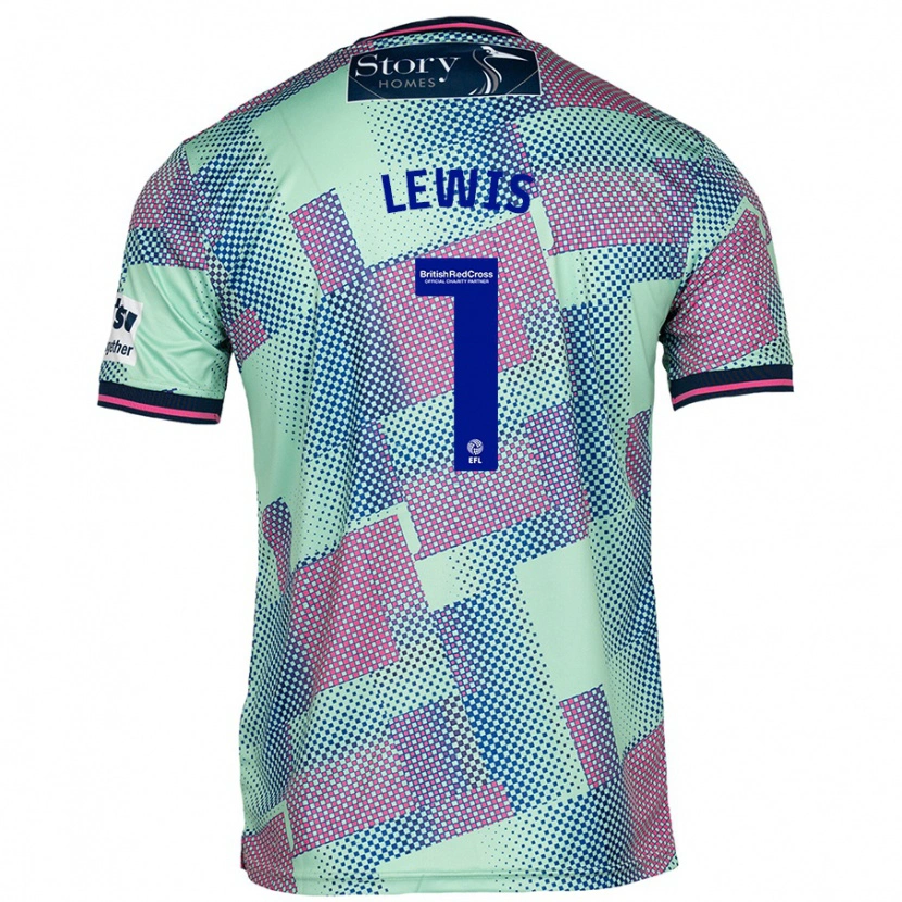 Danxen Damen Harry Lewis #1 Grün Auswärtstrikot Trikot 2024/25 T-Shirt