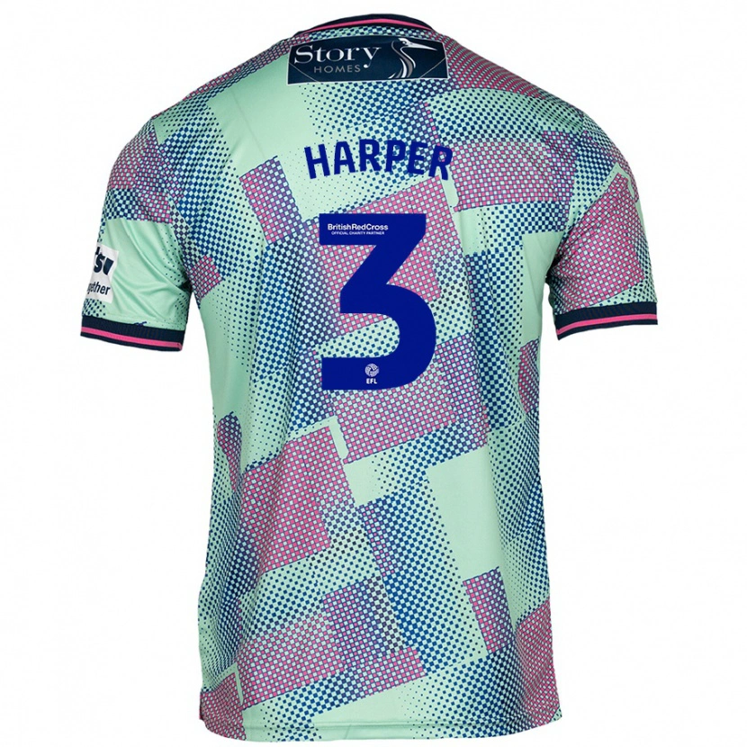 Danxen Damen Cameron Harper #3 Grün Auswärtstrikot Trikot 2024/25 T-Shirt