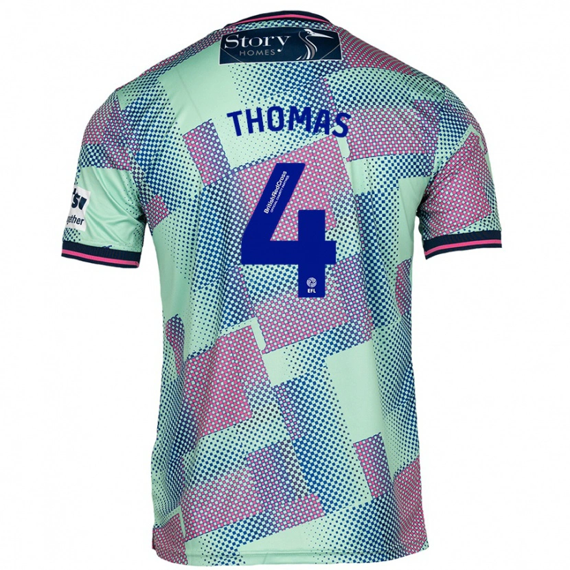 Danxen Damen Terell Thomas #4 Grün Auswärtstrikot Trikot 2024/25 T-Shirt