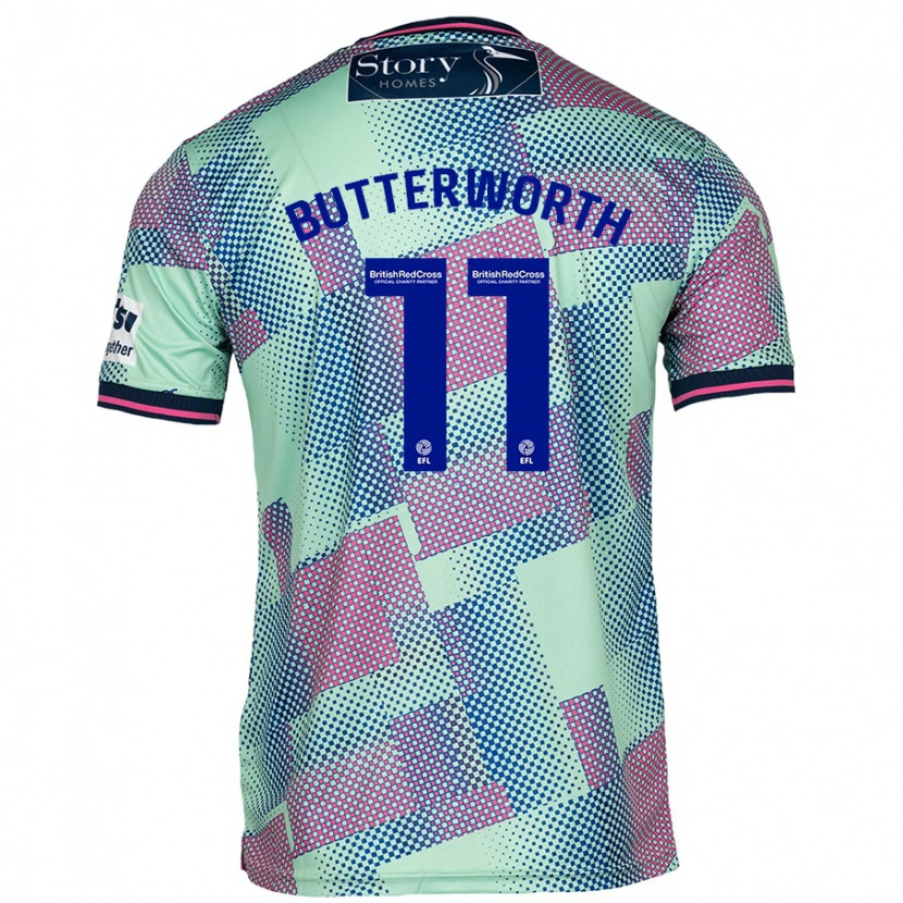 Danxen Damen Daniel Butterworth #11 Grün Auswärtstrikot Trikot 2024/25 T-Shirt