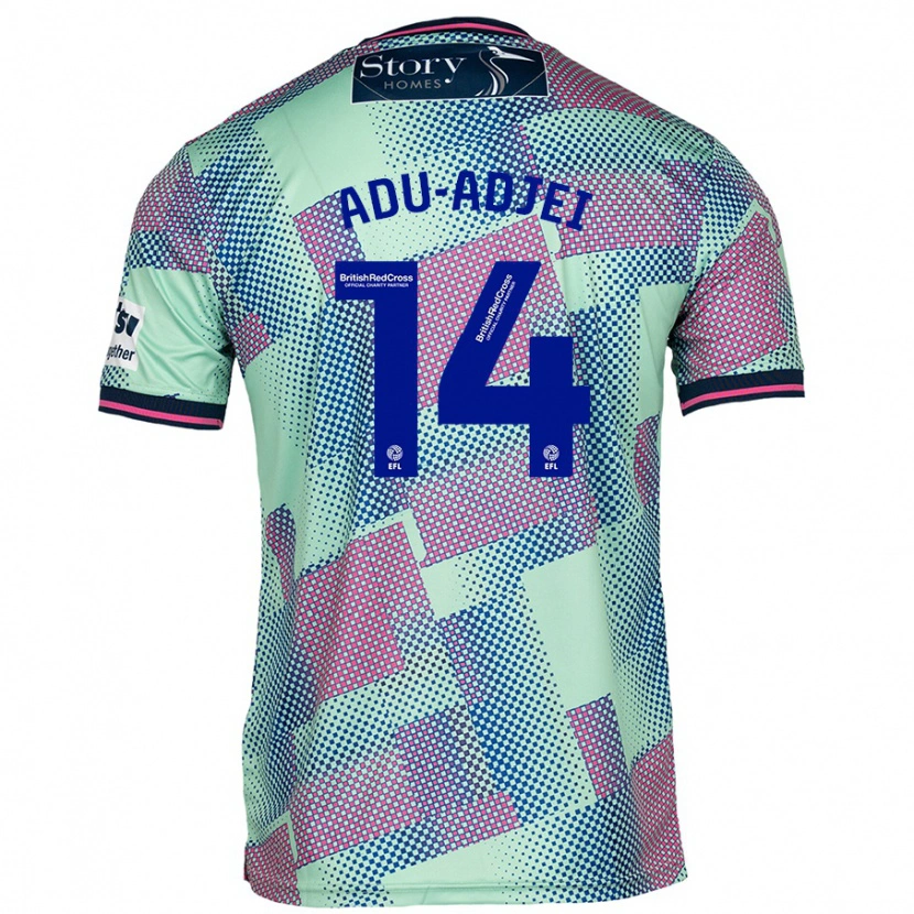 Danxen Damen Daniel Adu-Adjei #14 Grün Auswärtstrikot Trikot 2024/25 T-Shirt