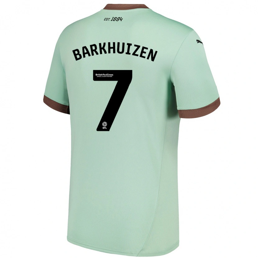 Danxen Damen Tom Barkhuizen #7 Blassgrün Auswärtstrikot Trikot 2024/25 T-Shirt