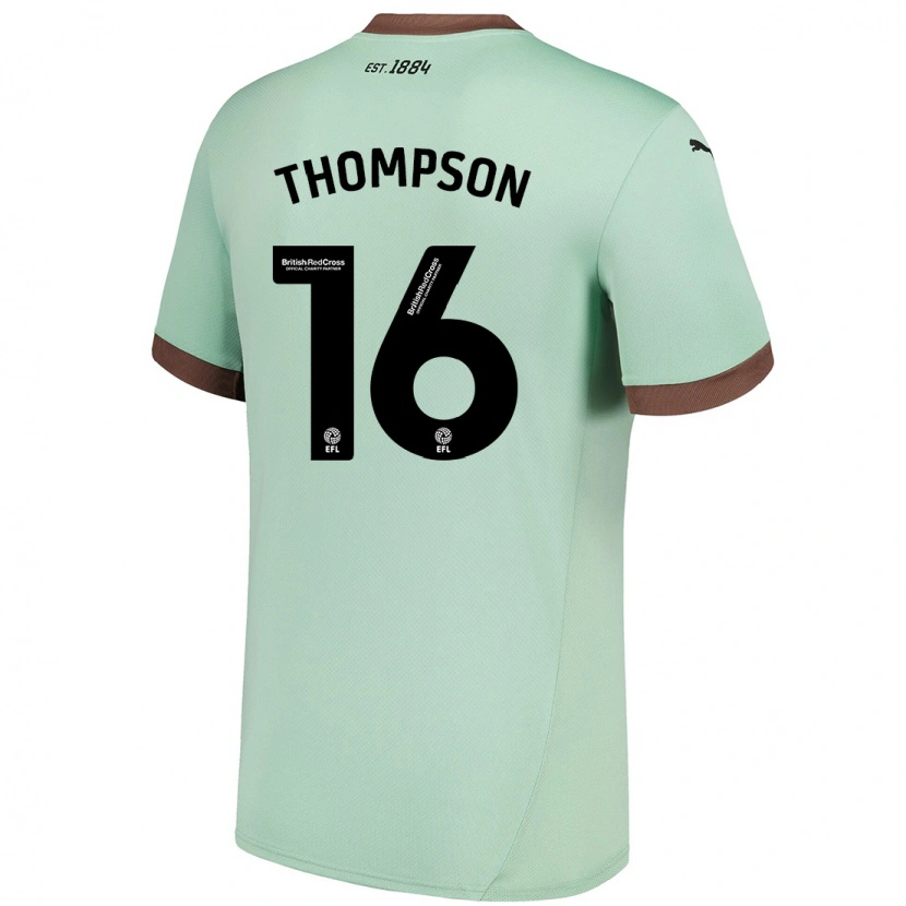 Danxen Damen Liam Thompson #16 Blassgrün Auswärtstrikot Trikot 2024/25 T-Shirt