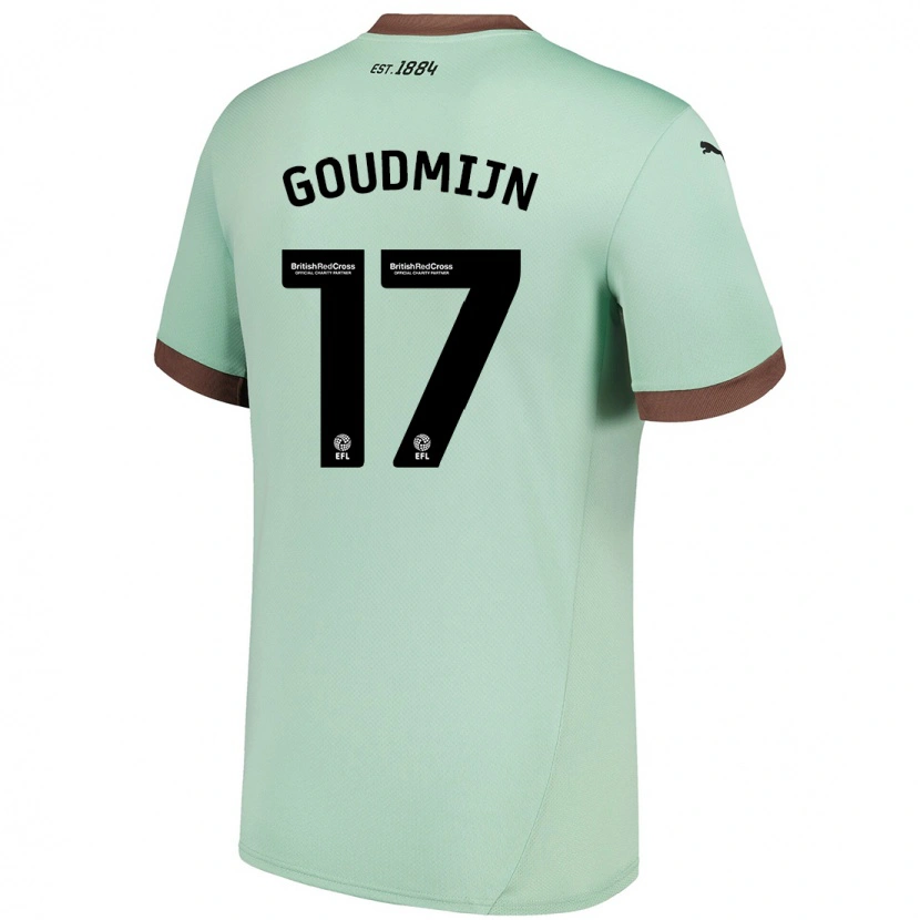 Danxen Damen Kenzo Goudmijn #17 Blassgrün Auswärtstrikot Trikot 2024/25 T-Shirt
