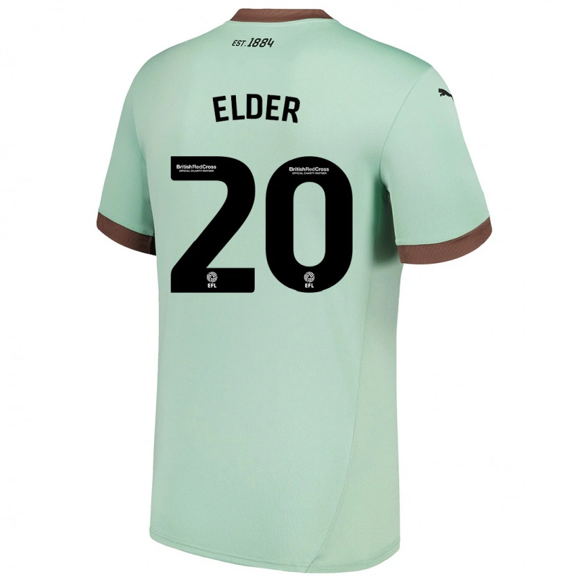 Danxen Damen Callum Elder #20 Blassgrün Auswärtstrikot Trikot 2024/25 T-Shirt
