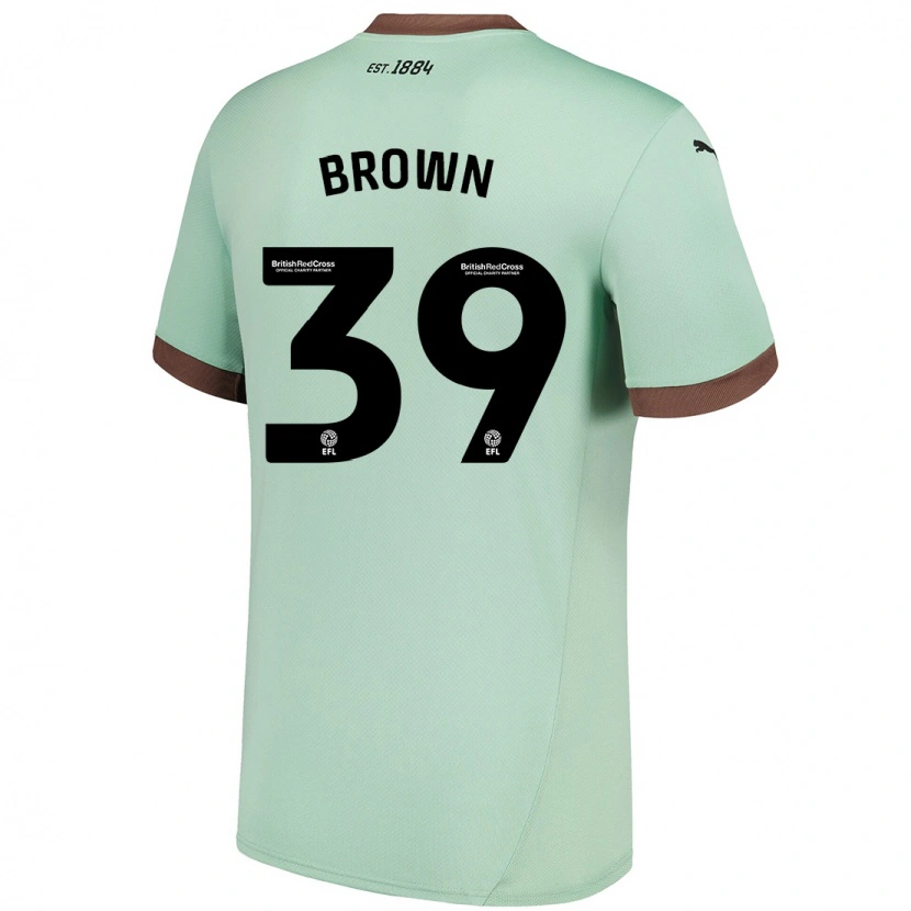 Danxen Damen Dajaune Brown #39 Blassgrün Auswärtstrikot Trikot 2024/25 T-Shirt