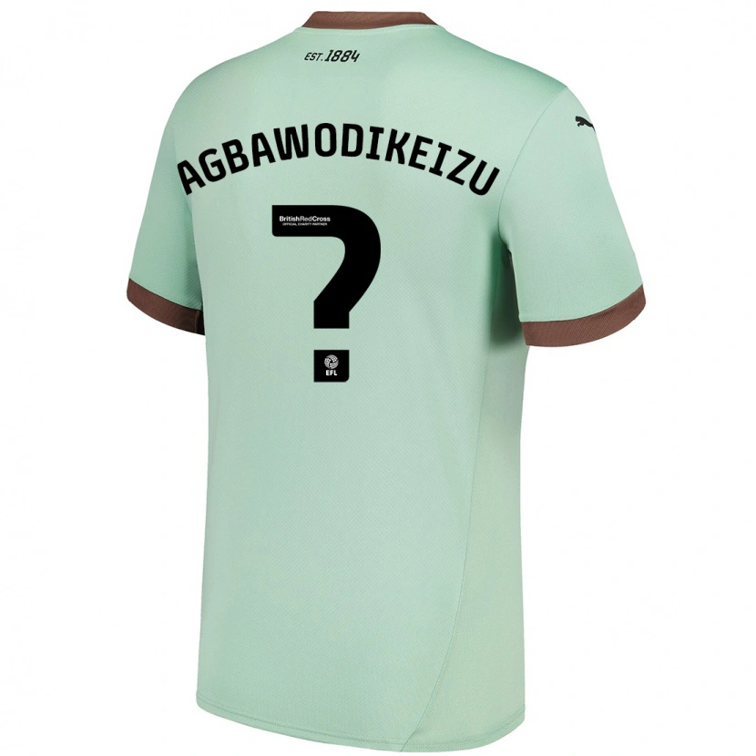 Danxen Damen Charles Ebuka Agbawodikeizu #0 Blassgrün Auswärtstrikot Trikot 2024/25 T-Shirt