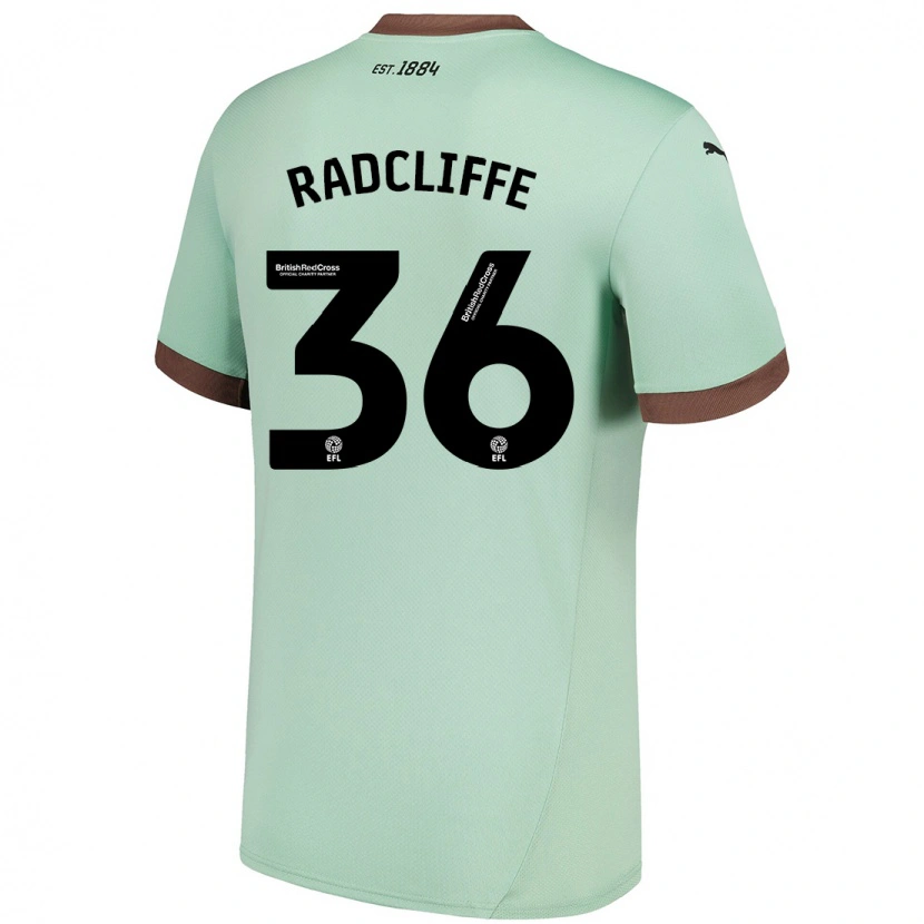 Danxen Damen Ben Radcliffe #36 Blassgrün Auswärtstrikot Trikot 2024/25 T-Shirt