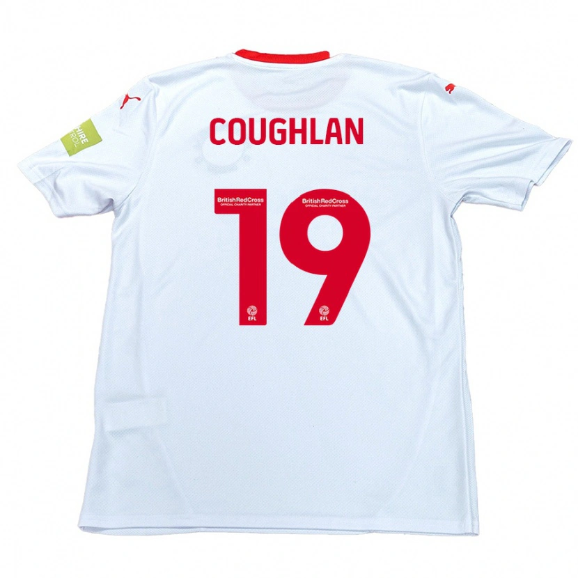 Danxen Damen Ronan Coughlan #19 Weiß Auswärtstrikot Trikot 2024/25 T-Shirt