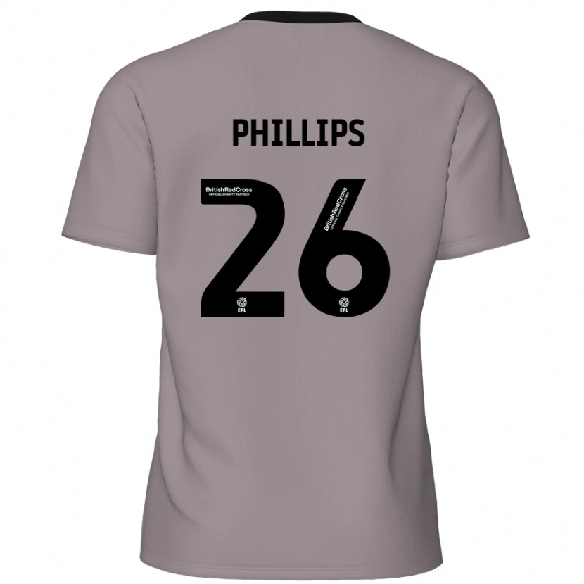 Danxen Damen Noah Phillips #26 Grau Auswärtstrikot Trikot 2024/25 T-Shirt
