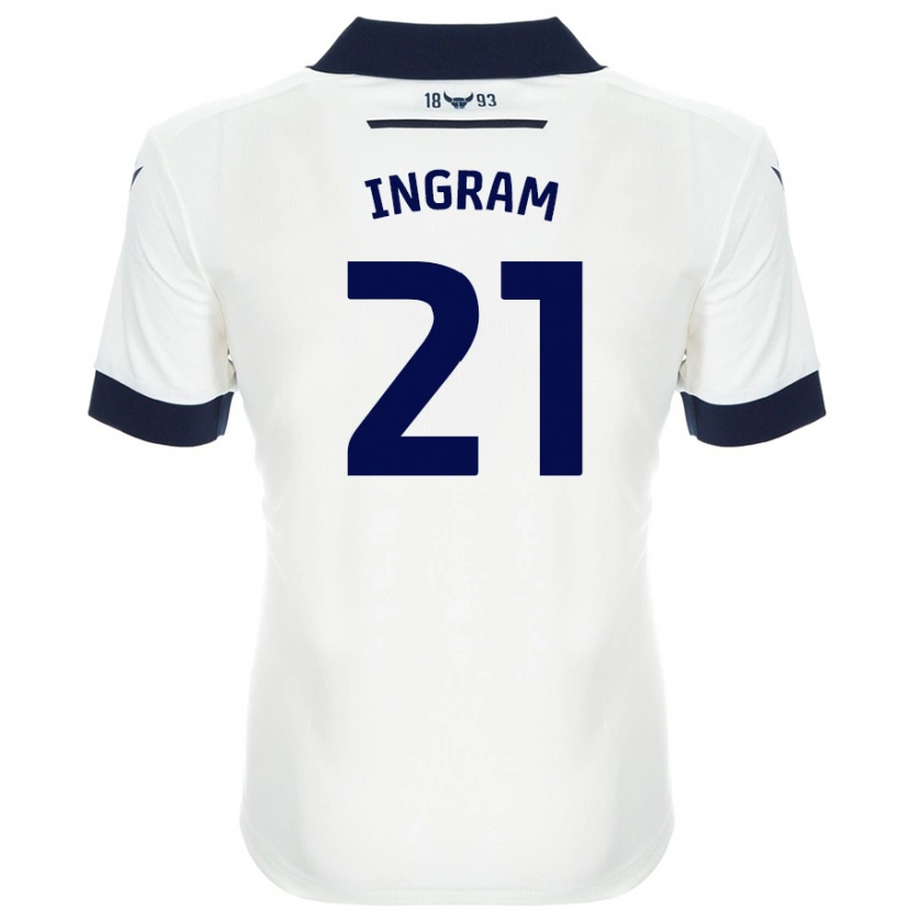 Danxen Damen Matt Ingram #21 Weiß Marineblau Auswärtstrikot Trikot 2024/25 T-Shirt