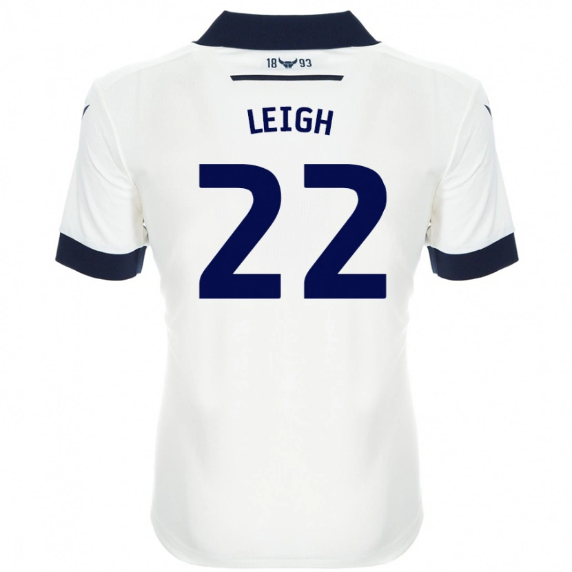Danxen Damen Greg Leigh #22 Weiß Marineblau Auswärtstrikot Trikot 2024/25 T-Shirt