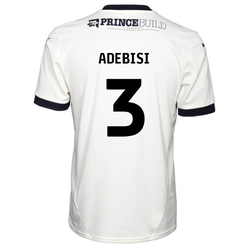 Danxen Damen Rio Adebisi #3 Cremeweiß Schwarz Auswärtstrikot Trikot 2024/25 T-Shirt