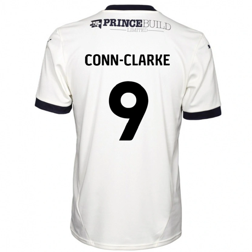 Danxen Damen Chris Conn-Clarke #9 Cremeweiß Schwarz Auswärtstrikot Trikot 2024/25 T-Shirt