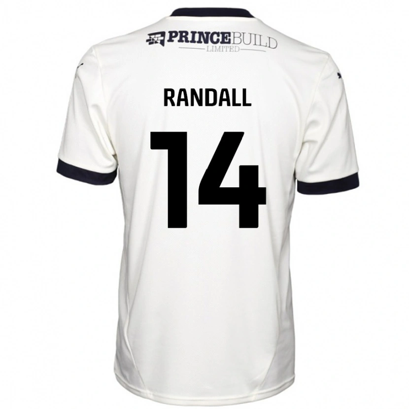 Danxen Damen Joel Randall #14 Cremeweiß Schwarz Auswärtstrikot Trikot 2024/25 T-Shirt