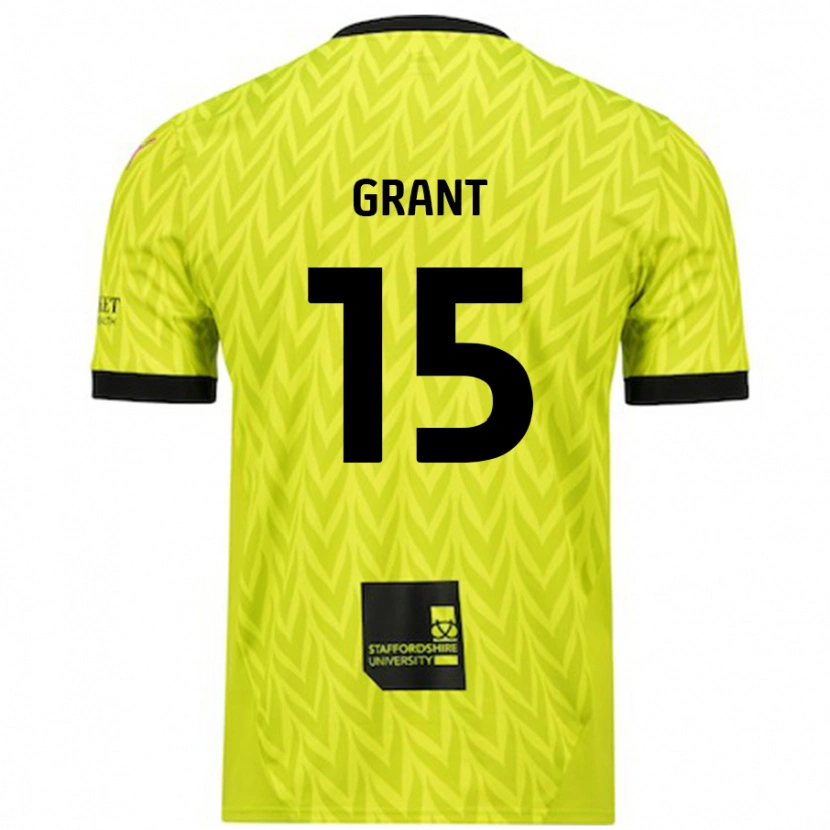 Danxen Damen Conor Grant #15 Fluoreszierend Grün Auswärtstrikot Trikot 2024/25 T-Shirt
