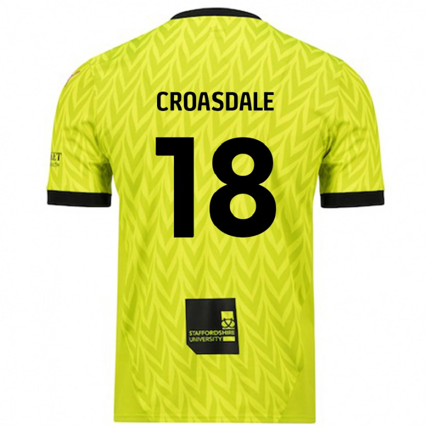Danxen Damen Ryan Croasdale #18 Fluoreszierend Grün Auswärtstrikot Trikot 2024/25 T-Shirt