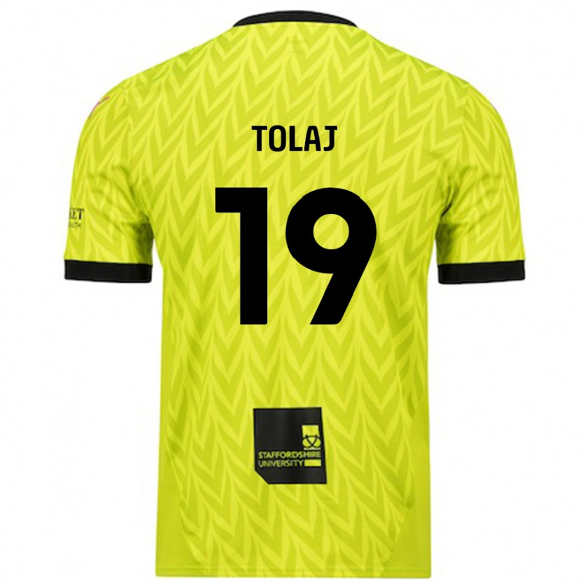 Danxen Damen Lorent Tolaj #19 Fluoreszierend Grün Auswärtstrikot Trikot 2024/25 T-Shirt