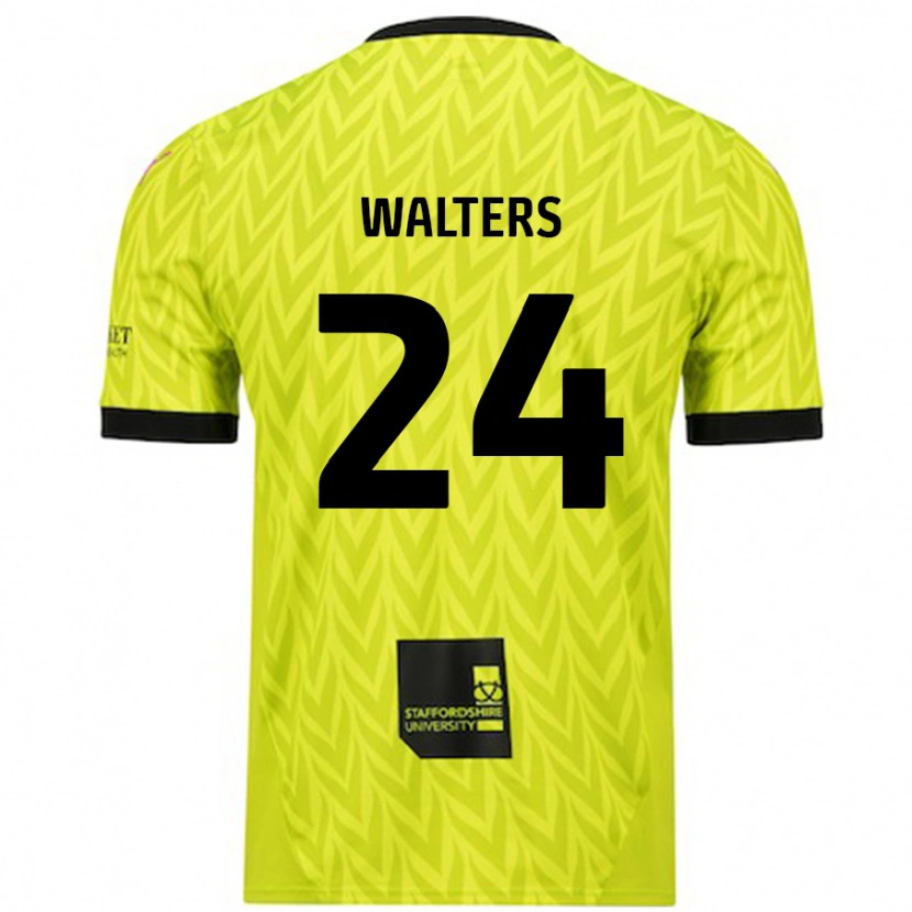 Danxen Damen Rhys Walters #24 Fluoreszierend Grün Auswärtstrikot Trikot 2024/25 T-Shirt
