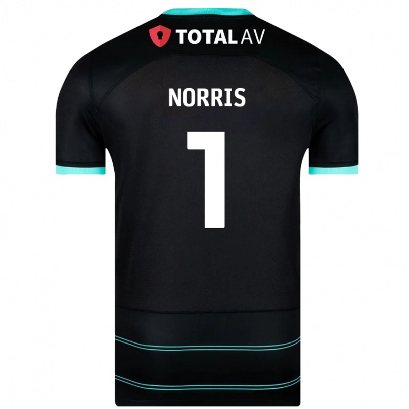 Danxen Damen Will Norris #1 Schwarz Auswärtstrikot Trikot 2024/25 T-Shirt