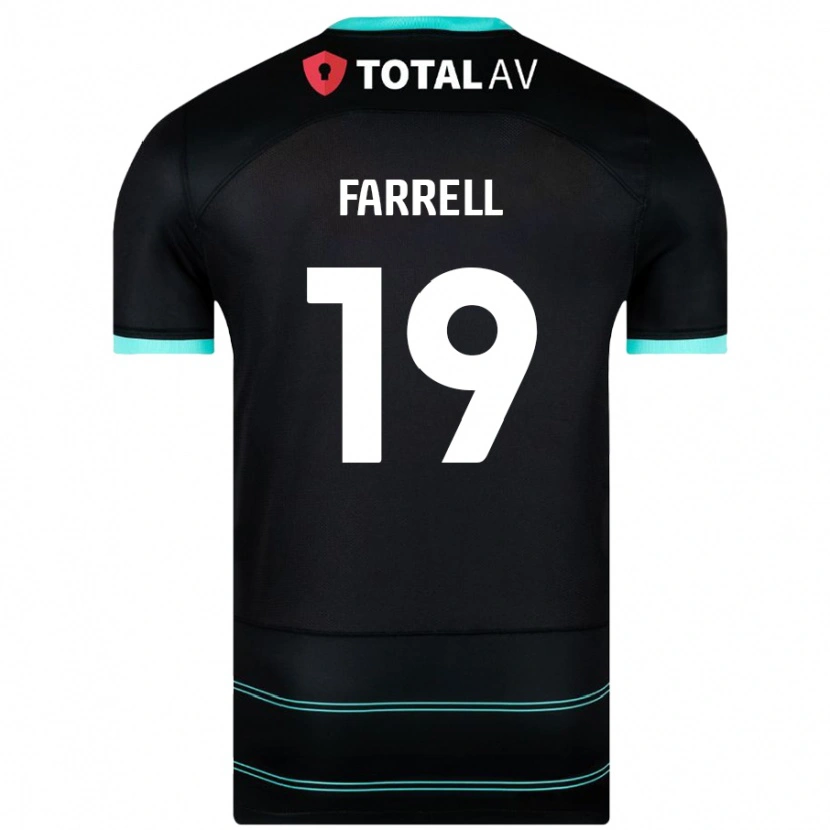 Danxen Damen Jacob Farrell #19 Schwarz Auswärtstrikot Trikot 2024/25 T-Shirt