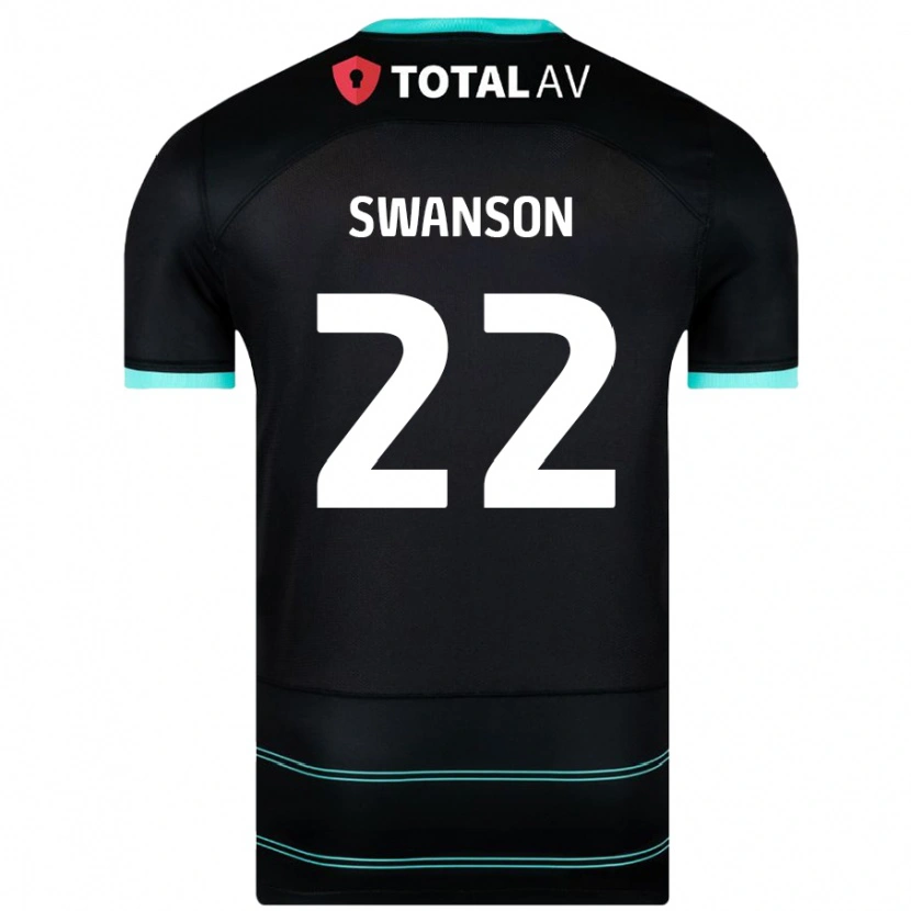 Danxen Damen Zak Swanson #22 Schwarz Auswärtstrikot Trikot 2024/25 T-Shirt