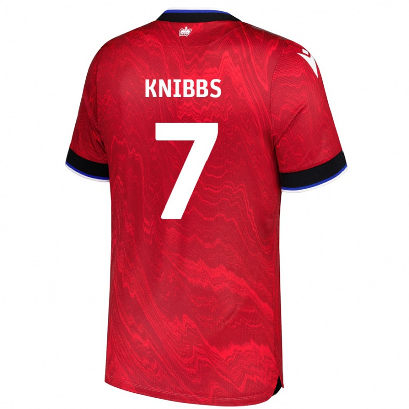 Danxen Damen Harvey Knibbs #7 Rot Schwarz Auswärtstrikot Trikot 2024/25 T-Shirt