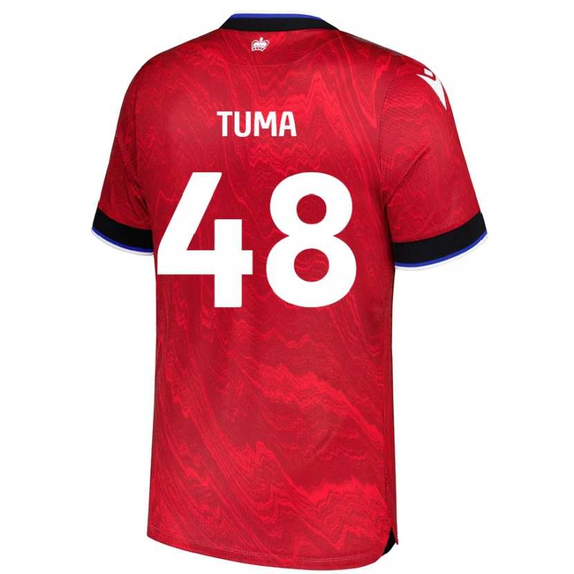Danxen Damen Basil Tuma #48 Rot Schwarz Auswärtstrikot Trikot 2024/25 T-Shirt