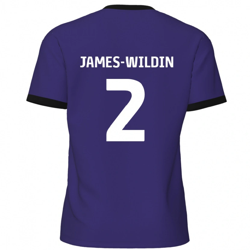 Danxen Damen Luther James-Wildin #2 Lila Auswärtstrikot Trikot 2024/25 T-Shirt
