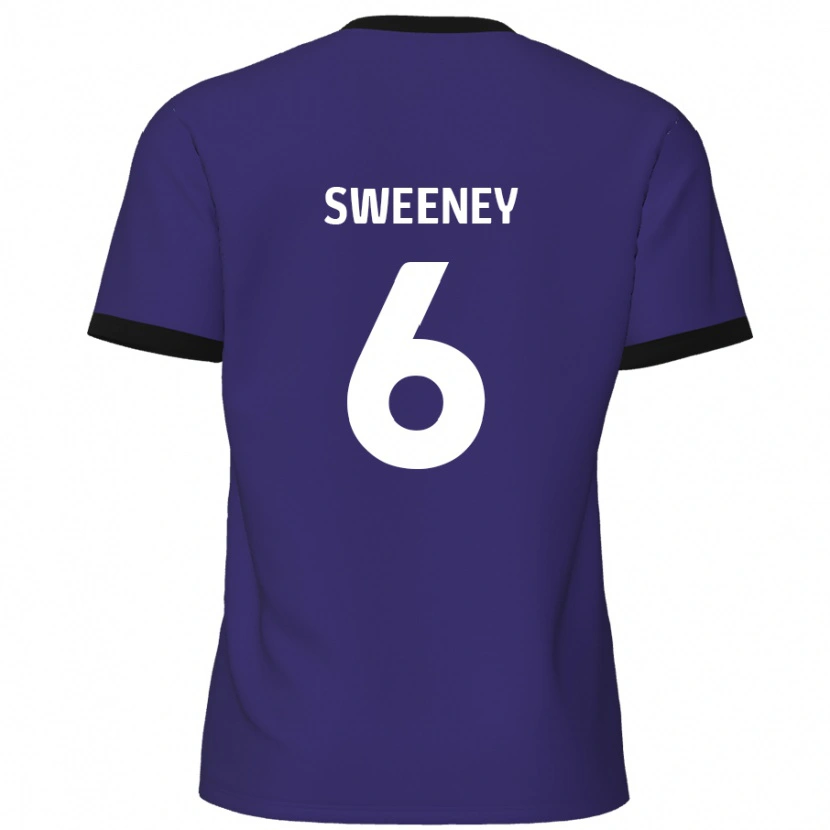 Danxen Damen Dan Sweeney #6 Lila Auswärtstrikot Trikot 2024/25 T-Shirt
