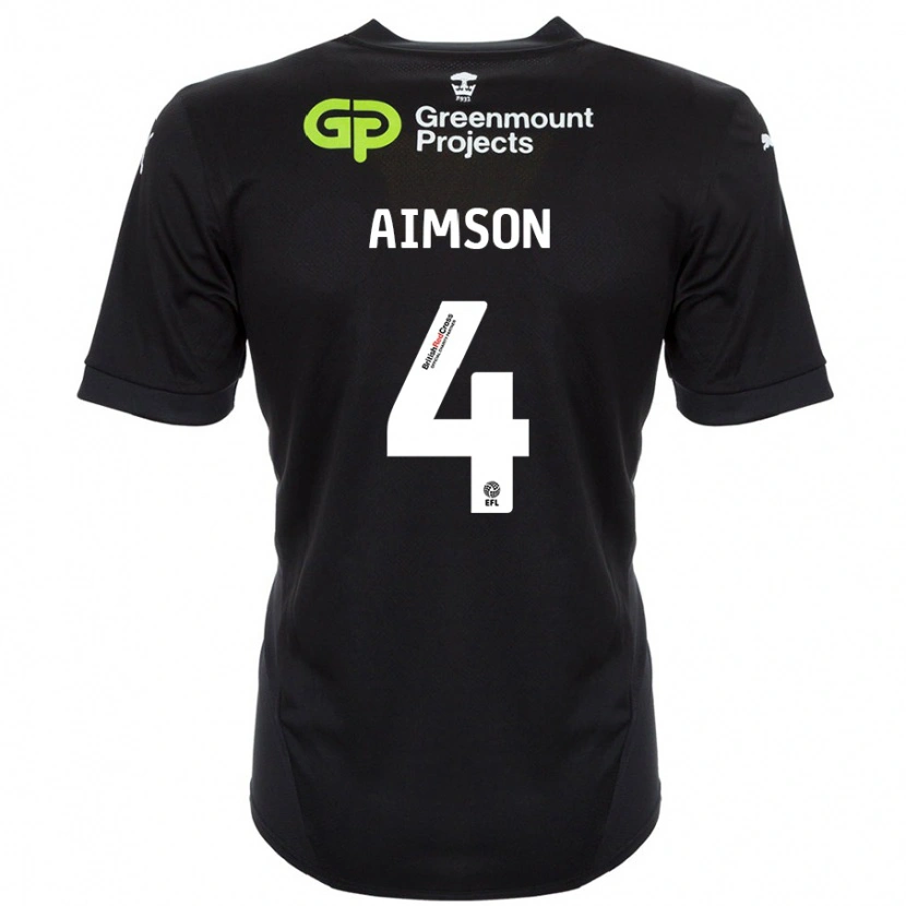 Danxen Damen Will Aimson #4 Schwarz Auswärtstrikot Trikot 2024/25 T-Shirt