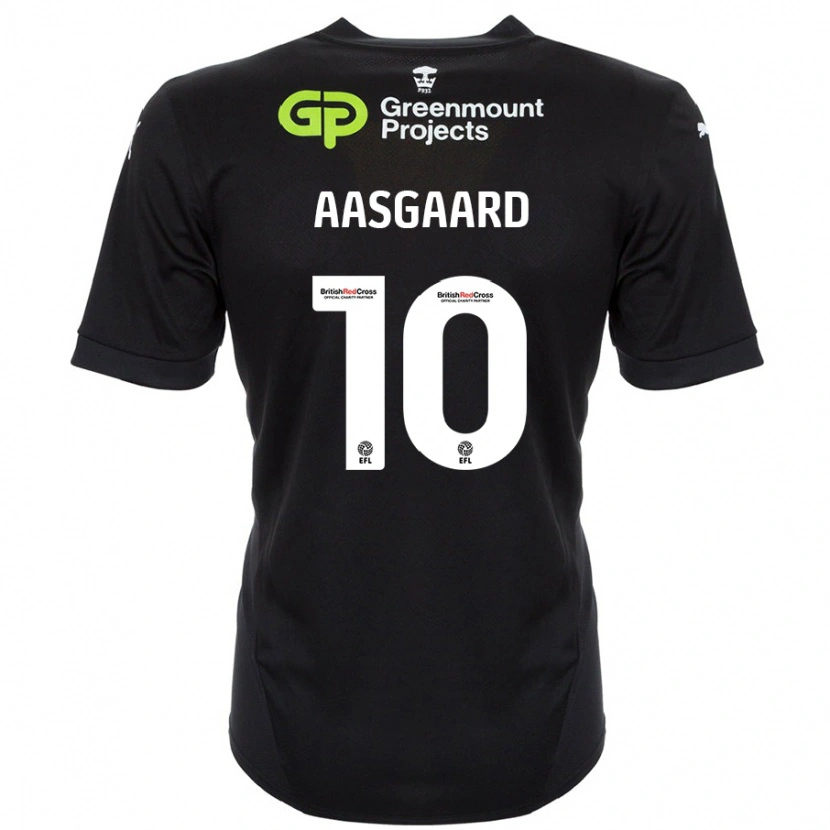 Danxen Damen Thelo Aasgaard #10 Schwarz Auswärtstrikot Trikot 2024/25 T-Shirt