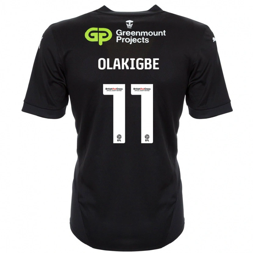 Danxen Damen Michael Olakigbe #11 Schwarz Auswärtstrikot Trikot 2024/25 T-Shirt