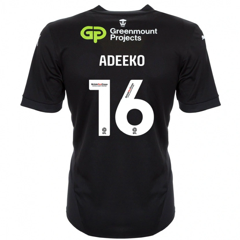 Danxen Damen Baba Adeeko #16 Schwarz Auswärtstrikot Trikot 2024/25 T-Shirt