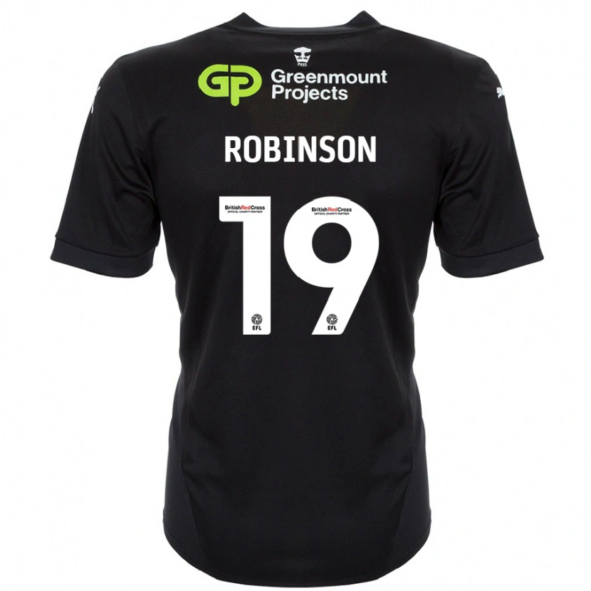 Danxen Damen Luke Robinson #19 Schwarz Auswärtstrikot Trikot 2024/25 T-Shirt