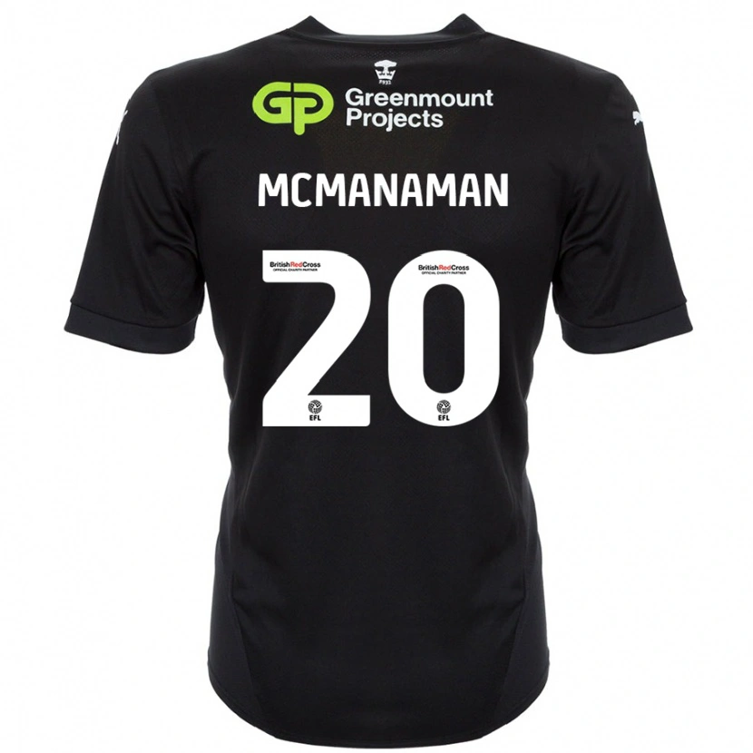 Danxen Damen Callum Mcmanaman #20 Schwarz Auswärtstrikot Trikot 2024/25 T-Shirt