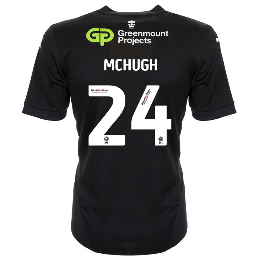 Danxen Damen Harry Mchugh #24 Schwarz Auswärtstrikot Trikot 2024/25 T-Shirt