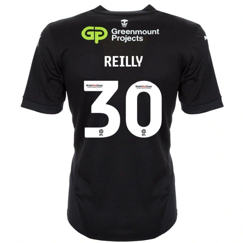Danxen Damen Jack Reilly #30 Schwarz Auswärtstrikot Trikot 2024/25 T-Shirt