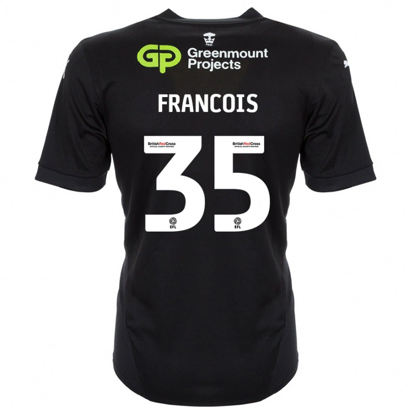 Danxen Damen Tyrese Francois #35 Schwarz Auswärtstrikot Trikot 2024/25 T-Shirt