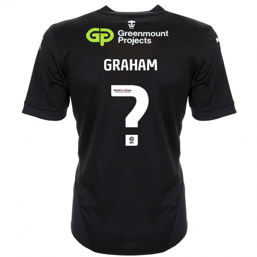 Danxen Damen Leo Graham #0 Schwarz Auswärtstrikot Trikot 2024/25 T-Shirt