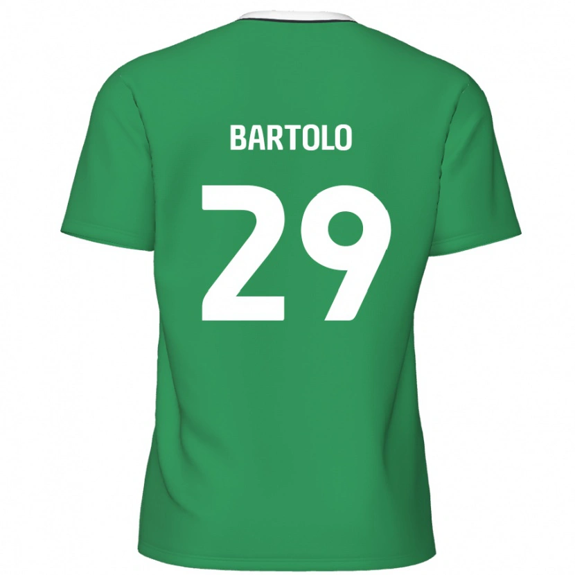 Danxen Damen Jaiden Bartolo #29 Grün Weiße Streifen Auswärtstrikot Trikot 2024/25 T-Shirt
