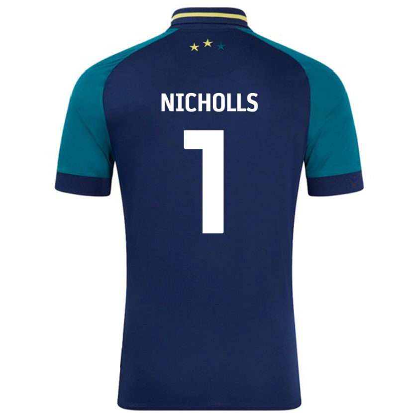 Danxen Damen Lee Nicholls #1 Marine Dunkelgrün Auswärtstrikot Trikot 2024/25 T-Shirt