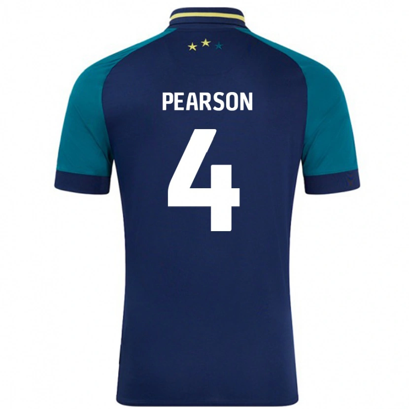Danxen Damen Matty Pearson #4 Marine Dunkelgrün Auswärtstrikot Trikot 2024/25 T-Shirt
