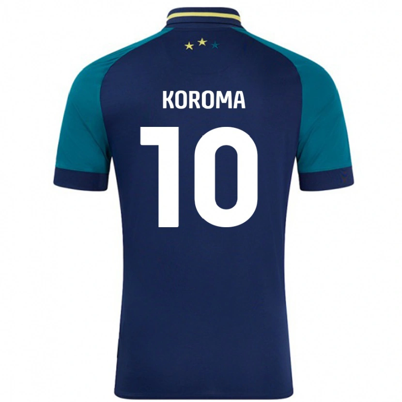 Danxen Damen Josh Koroma #10 Marine Dunkelgrün Auswärtstrikot Trikot 2024/25 T-Shirt