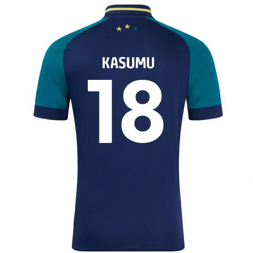Danxen Damen David Kasumu #18 Marine Dunkelgrün Auswärtstrikot Trikot 2024/25 T-Shirt