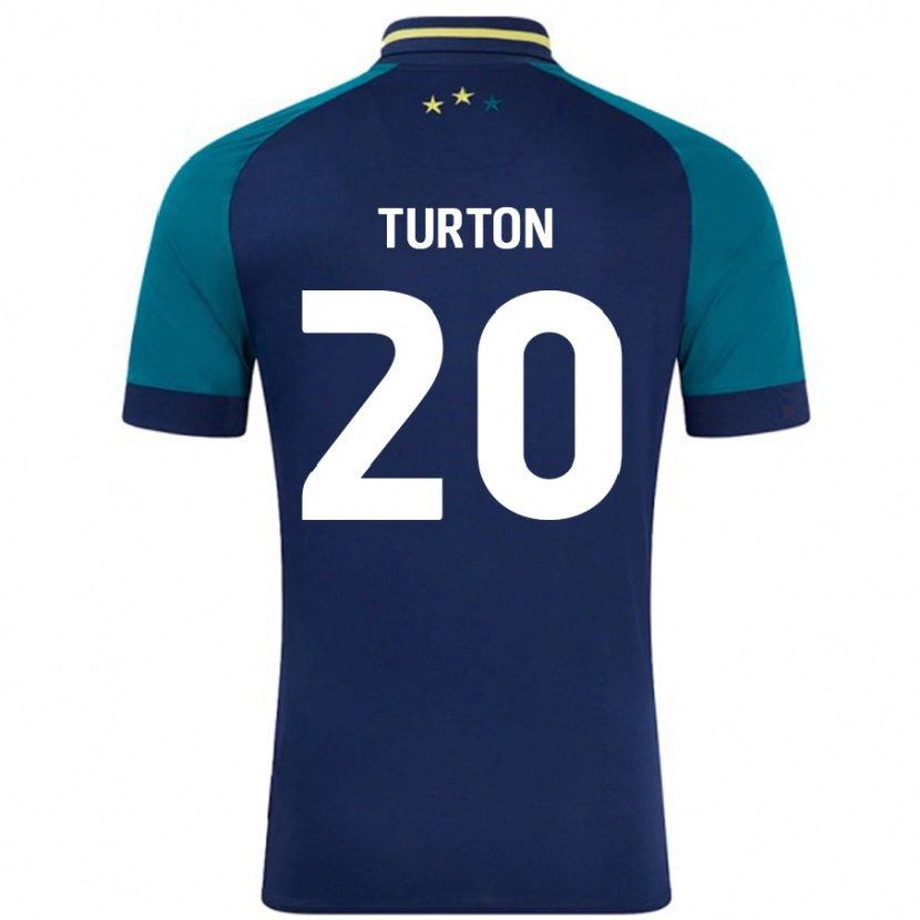 Danxen Damen Ollie Turton #20 Marine Dunkelgrün Auswärtstrikot Trikot 2024/25 T-Shirt
