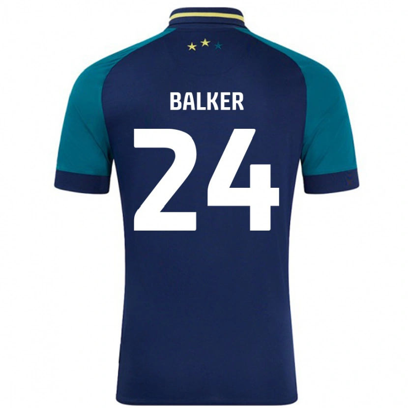 Danxen Damen Radinio Balker #24 Marine Dunkelgrün Auswärtstrikot Trikot 2024/25 T-Shirt